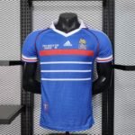 1998 Player Version Retro France Home Football Shirt