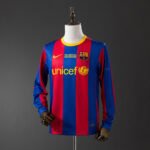 2010/2011 Retro Barcelona Home Champions League Edition Long Sleeve Jersey