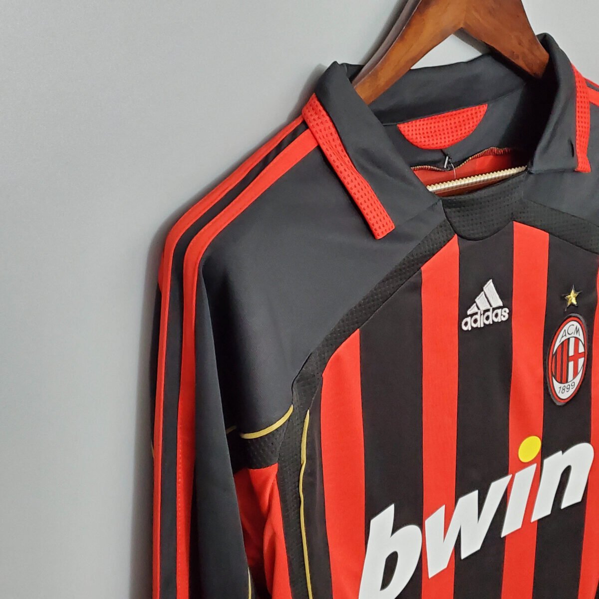 2006/2007 Retro Long Sleeve AC Milan Home Football Shirt - Image 12