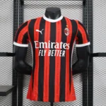 2024/2025 Player Version AC Milan Home Soccer Jersey