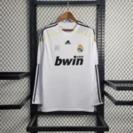 2009/2010 Retro Long Sleeve Real Madrid Home Soccer Jersey