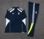 2025-2026 Real Madrid Retro Royal blue Half-Pull Training Suit Football Shirt Set - Image 3