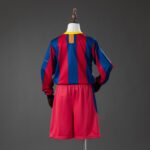 2010/2011 Retro Barcelona Home Long Sleeve Jersey Kids Size - Image 2