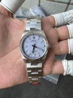 Rolex Oyster Perpetual 36mm Lavender / Lilac Dial Smooth Bezel Oyster Bracelet (126000) DD3230 Movement - Image 2