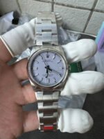 Rolex Oyster Perpetual 36mm Lavender / Lilac Dial Smooth Bezel Oyster Bracelet (126000) DD3230 Movement - Image 4