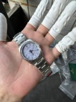 Rolex Oyster Perpetual 36mm Lavender / Lilac Dial Smooth Bezel Oyster Bracelet (126000) DD3230 Movement - Image 6