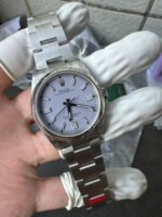 Rolex Oyster Perpetual 36mm Lavender / Lilac Dial Smooth Bezel Oyster Bracelet (126000) DD3230 Movement - Image 7