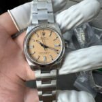 Rolex Oyster Perpetual 36mm Candy Pink Lacquer Dial Smooth Bezel Oyster Bracelet (126000) DD3230 Movement