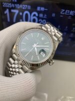 Rolex Datejust 41mm Green Fluted Motif Dial Fluted Bezel Jubilee Bracelet (126334) DD3235 Movement - Image 4