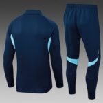 2025/2026 Arsenal Half-Pull Training Suit Royal Blue Football Shirt Set - Image 2