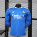 2025/2026 Long Sleeve Player Version Real Madrid Third Away Football Shirt