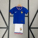 2024 France Home Football Shirt  Kids Size