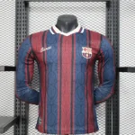 2025/2026 Player Version Long Sleeve Barcelona Modernist Polo Football Shirt