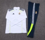 2025/2026 Real Madrid Half-Pull Training Suit White Football Shirt Set - Image 7