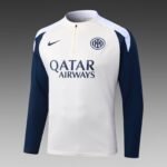 2025/2026 Internazionale Milan Half-Pull Training Suit Beige Football Jersey - Image 3