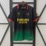 2024/2025 AC Milan Fourth Away Black Soccer Jersey
