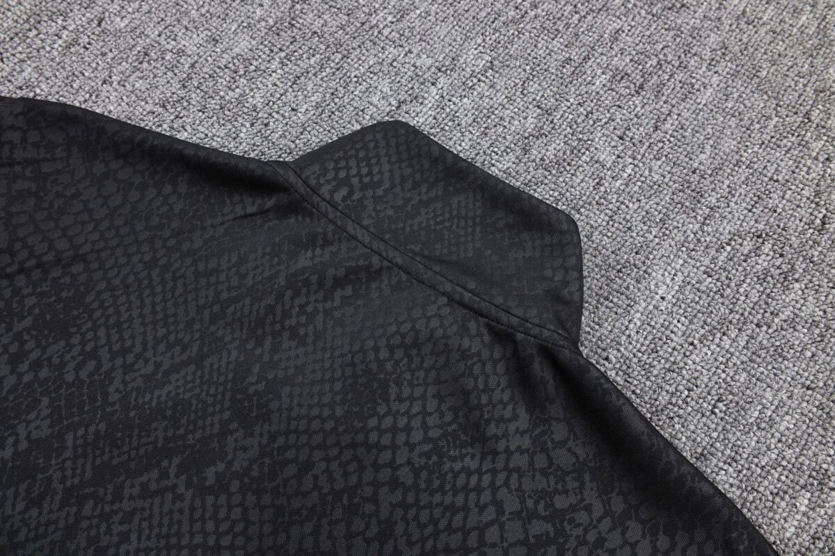 2025/2026 Barcelona Long Zip Jacket Black Jersey Set - Image 9