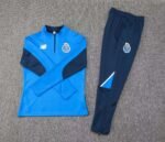 2024/2025 Porto Half-Pull Training Suit Colorful Blue Football Shirt Set - Image 3