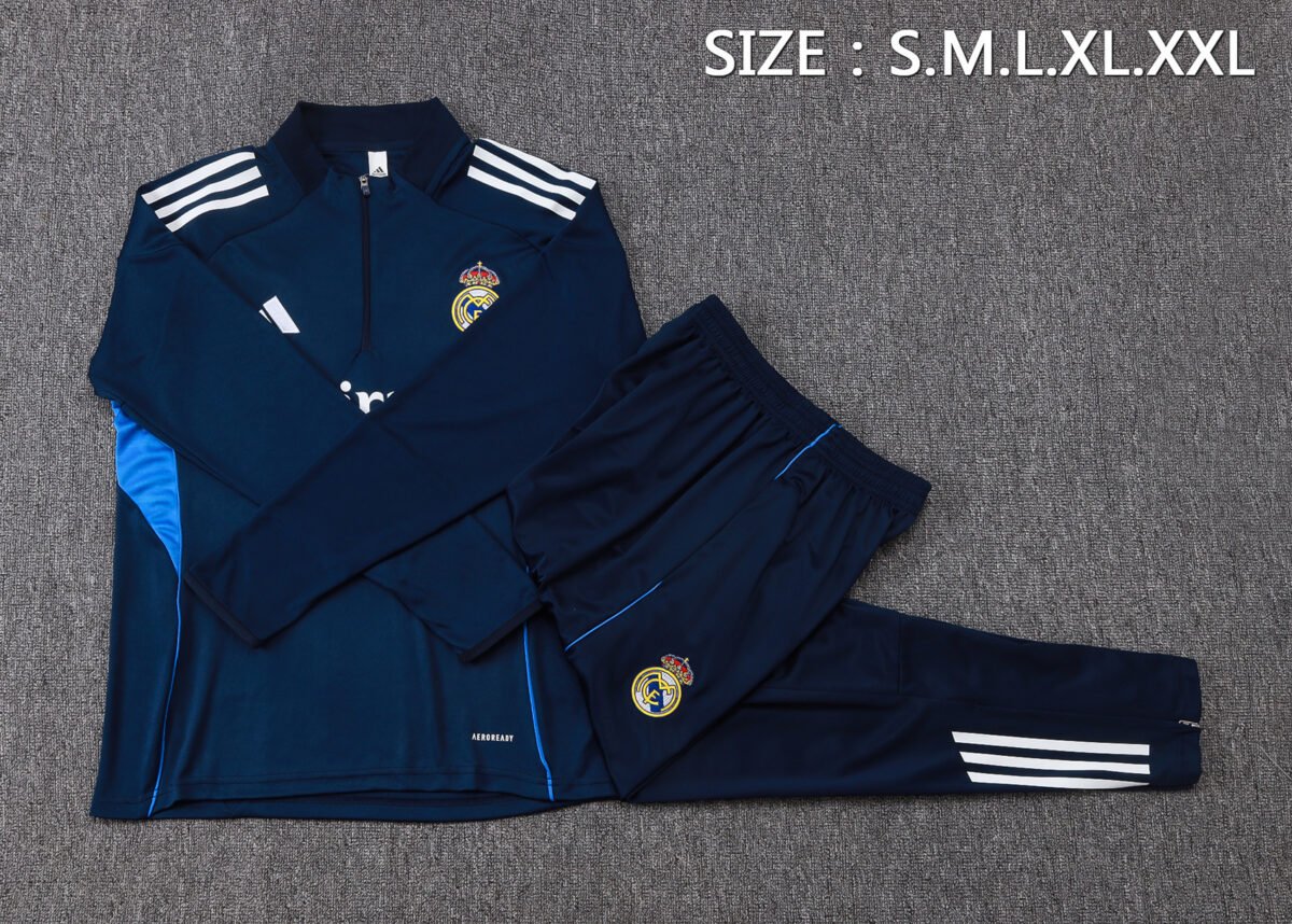 2025/2026 Real Madrid Half-Pull Training Suit Football Shirt Set - Image 8