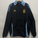 2024 Argentina Windbreaker Black Soccer Jersey
