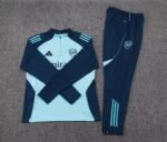 2025/2026 Arsenal Half-Pull Training Suit Light Blue Football Shirt Set - Image 7