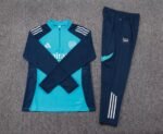 2025/2026 Arsenal Half-Pull Training Suit Lake Blue Football Shirt Set - Image 7
