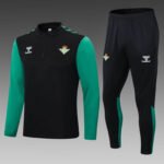 2022/2023 Real Betis Half-Pull Training Suit Black Football Shirt Set