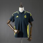 2025/2026 Real Madrid POLO - Dark Grey & Yellow