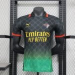 2024/2025 Player Version AC Milan Fourth Away Black Soccer Jersey
