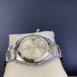 Rolex Datejust 41mm Two-Tone Yellow Gold Champagne Sunburst Dial Fluted Bezel Oyster Bracelet (126333) DD3235 Movement - Image 6