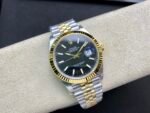 Rolex Datejust 41mm Two-Tone Yellow Gold Green Dial Fluted Bezel Jubilee Bracelet (126333) DD3235 Movement - Image 5
