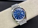 Rolex Datejust 41mm Blue Sunburst Dial Smooth Bezel Jubilee Bracelet (126300) DD3235 Movement - Image 6