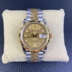 Rolex Datejust 36mm Two-Tone Yellow Gold Fluted Motif Dial Jubilee Bracelet(126233) DD3235 Movement