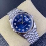 Rolex Datejust 36mm Blue Fluted Motif Diamond Dial Jubilee Bracelet (126234) DD3235 Movement - Image 3