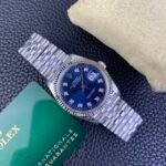 Rolex Datejust 36mm Blue Fluted Motif Diamond Dial Jubilee Bracelet (126234) DD3235 Movement - Image 5