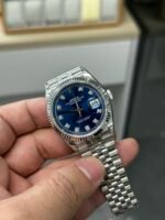 Rolex Datejust 36mm Sunburst Blue Diamond Dial Jubilee Bracelet (126234) DD3235 Movement - Image 3