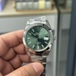 Rolex Datejust 41mm Mint Green Sunburst Dial Smooth Bezel Oyster Bracelet (126300) DD3235 Movement