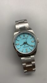 Rolex Oyster Perpetual 36mm Turquoise ??Tiffany?? Blue Dial Smooth Bezel Oyster Bracelet (126000) DD3230 Movement - Image 4