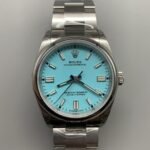 Rolex Oyster Perpetual 36mm Turquoise ??Tiffany?? Blue Dial Smooth Bezel Oyster Bracelet (126000) DD3230 Movement