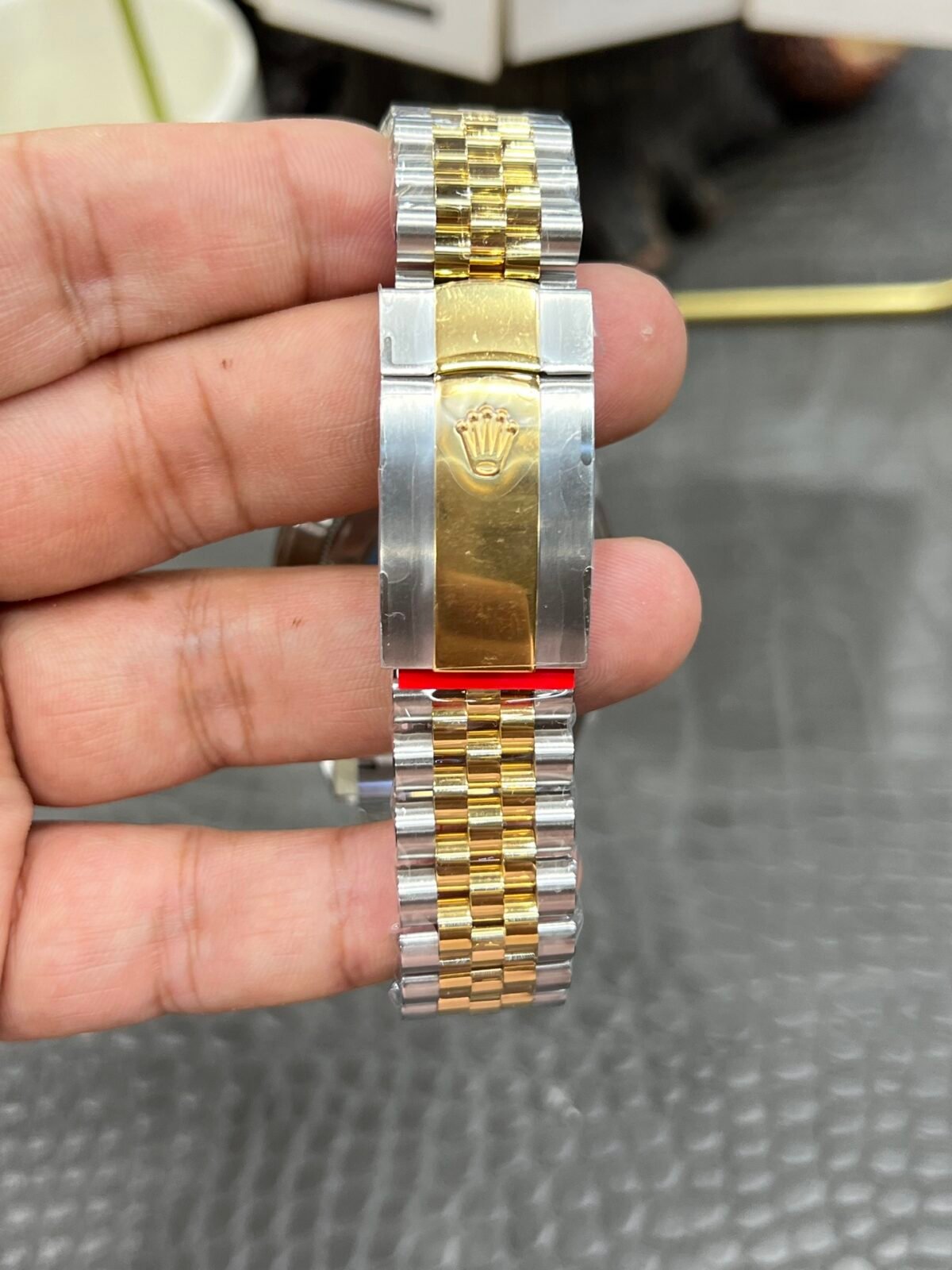 Rolex Datejust 41mm  Two-Tone Gold Champagne Diamond Dial Fluted Bezel Jubilee Bracelet (126333) DD3235 Movement - Image 6