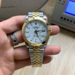 Rolex Datejust 41mm Two-Tone Yellow Gold White Dial Smooth Bezel Jubilee Bracelet (126303) DD3235 Movement