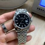 Rolex Datejust 41mm Black Dial Smooth Bezel Jubilee Bracelet (126300) DD3235 Movement