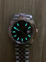 Rolex Datejust 41mm Two-Tone Rose Gold Slate Grey Fluted Motif Dial Jubilee Bracelet (126331) DD3235 Movement - Image 6