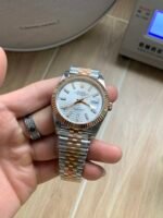 Rolex Datejust 41mm Two-Tone Rose Gold Silver Fluted Motif Dial Jubilee Bracelet (126331) DD3235 Movement - Image 3
