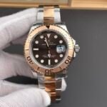 Rolex Yacht-Master 40mm Two-Tone Rose Gold Chocolate Dial Rose Gold Bezel Oyster Bracelet (126621) DD3235 Movement