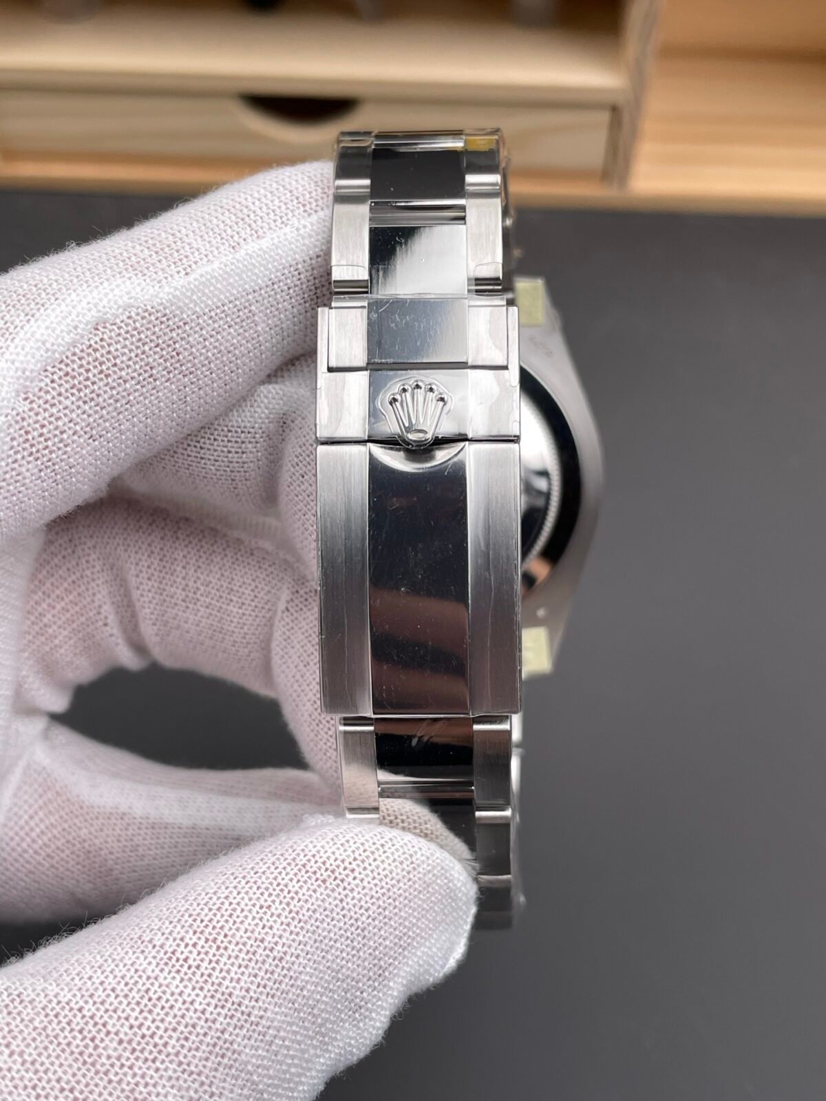 Rolex GMT-Master II Left-Handed Green Dial Black/Green Ceramic Bezel ??Sprite??Oyster Bracelet (126729VTNR) DD3285 Movement - Image 9