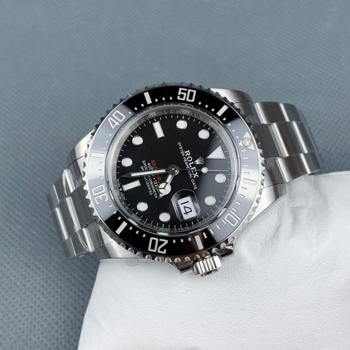 Rolex Sea-Dweller 43mm ??Single Red?? Black Dial Ceramic Bezel Oyster Bracelet (126600) DD3235 Movement - Image 5