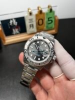 Rolex Yacht-Master 40mm Slate ??Rhodium?? Dial Platinum Bezel Oyster Bracelet (126622) DD3235 Movement - Image 3