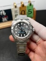 Rolex Yacht-Master 40mm Slate ??Rhodium?? Dial Platinum Bezel Oyster Bracelet (126622) DD3235 Movement