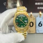 Rolex Day-Date 40 Yellow Gold Green Roman Dial (228238) V2 DD3255 Movement
